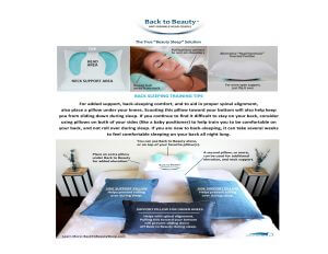 back sleeper training pillow