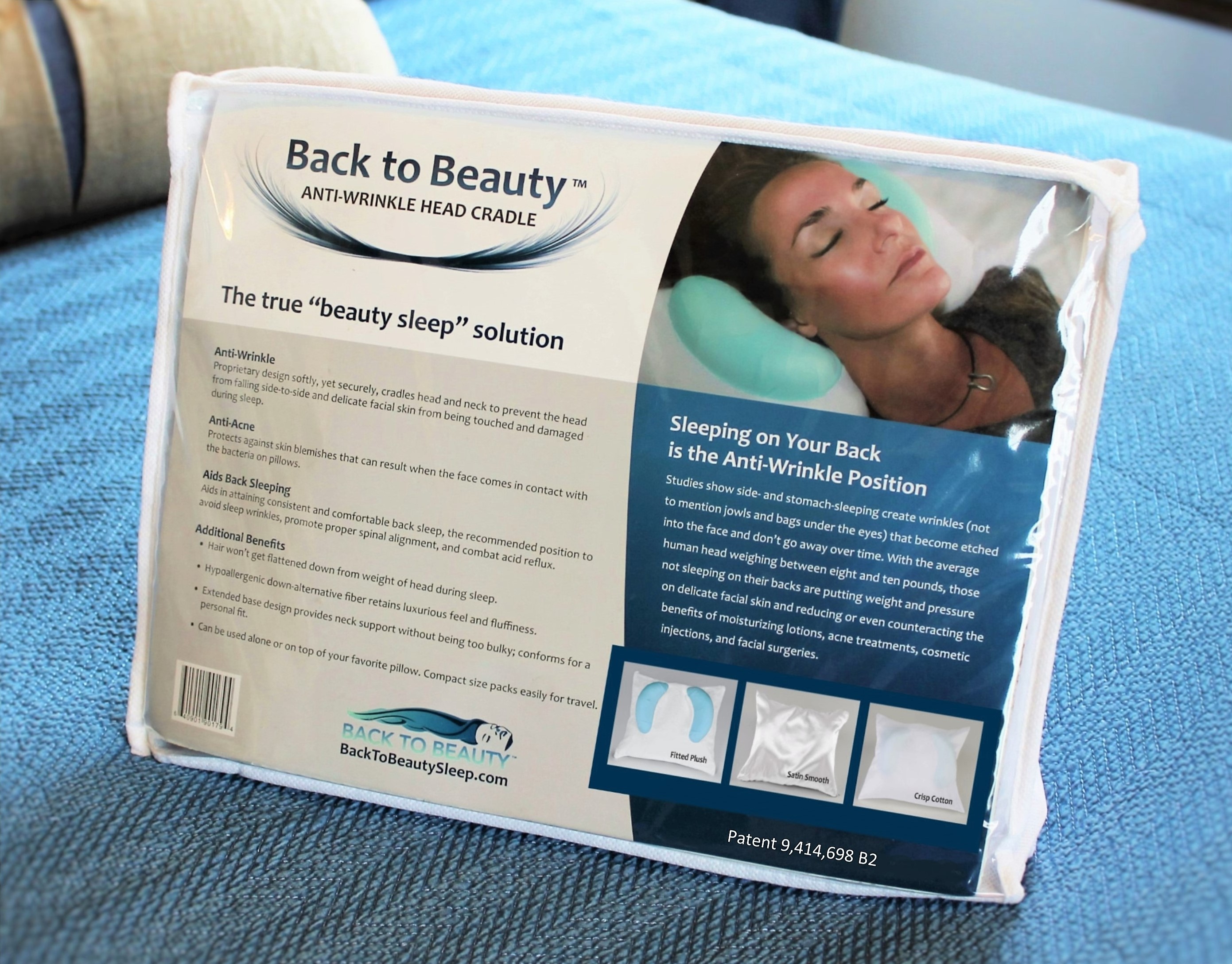 https://backtobeautysleep.com/wp-content/uploads/2018/05/www.BacktoBeautySleep.com-Patented-Back-to-Beauty-Anti-Wrinkle-Head-Cradle-Packaging-with-Three-Pillowcases-.jpg